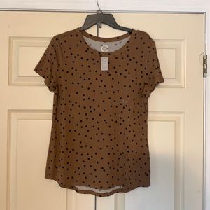 Nwt maurices 24/7 polka dot shirt size medium